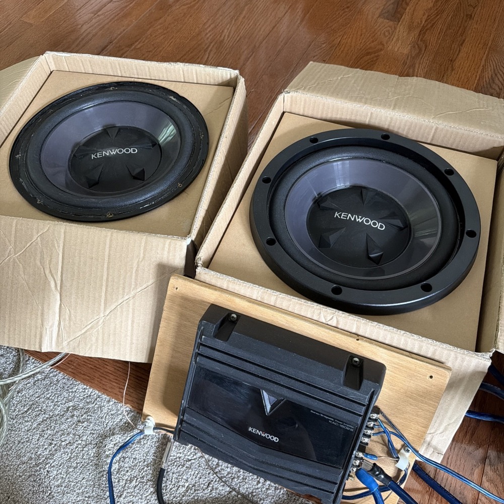 Kenwood KFC-W112S 1-Way 800W Subwoofers And Amp